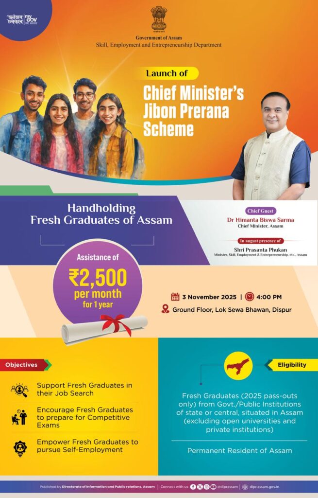 Chief Minister's Jibon Prerana Scheme 2025 